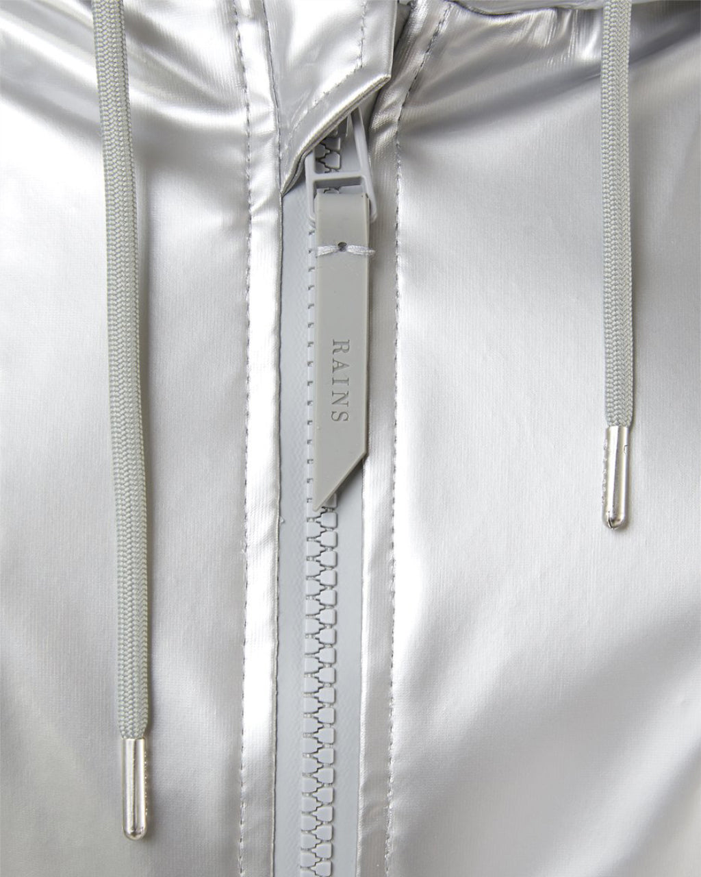 RAINS Long W Jacket - Silver