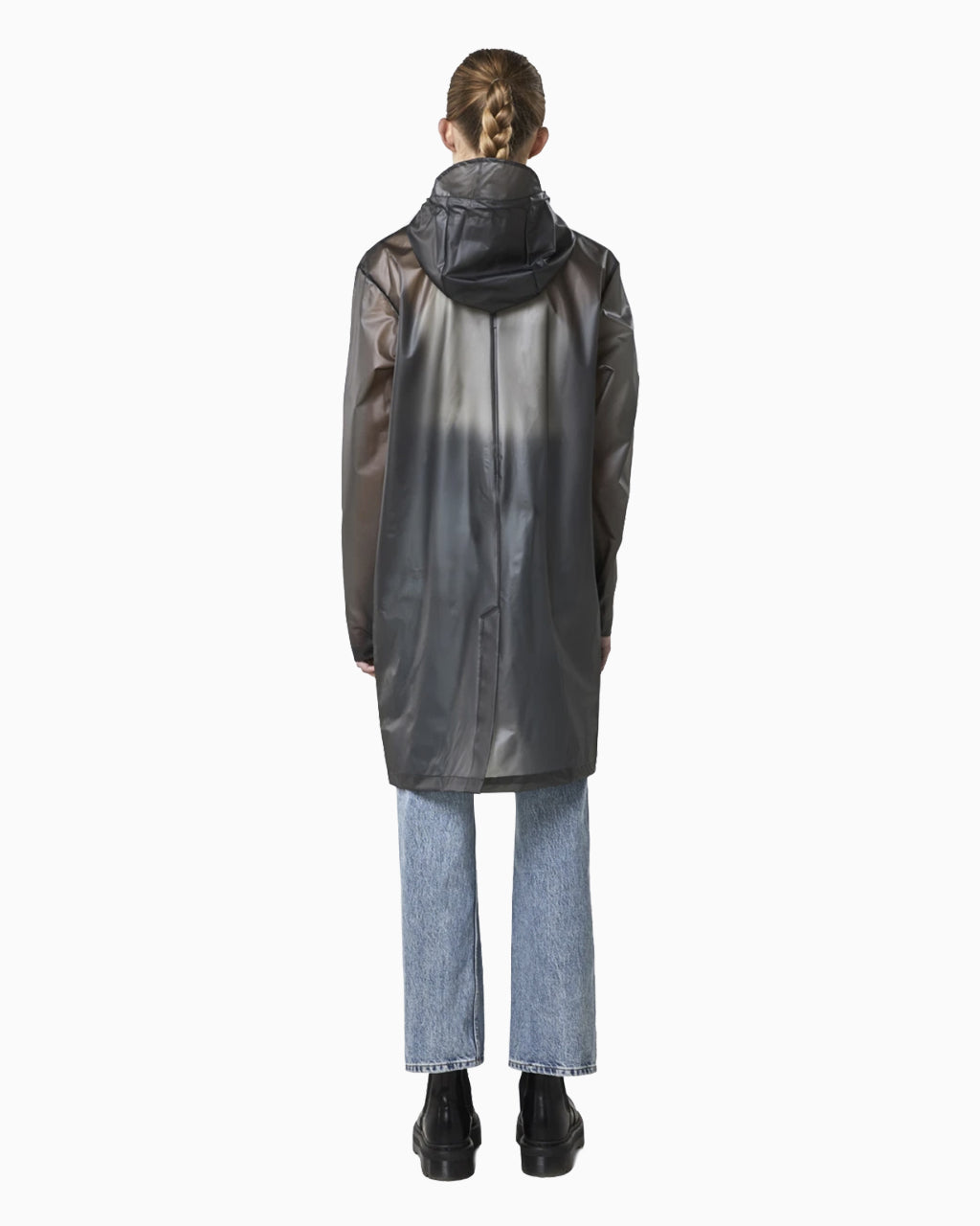 RAINS Transparent Hooded Coat - XXS/XS