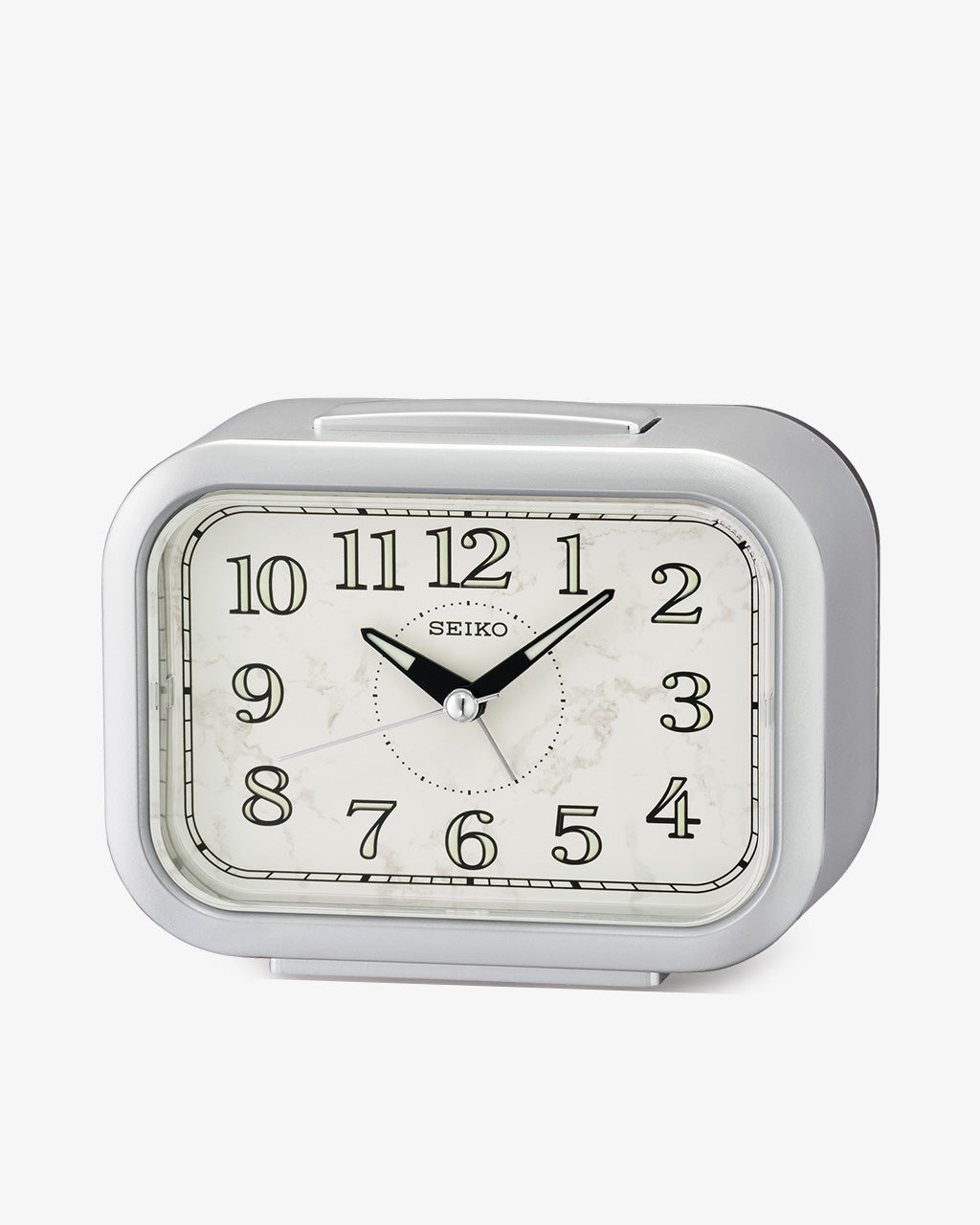 Seiko Kinzo Alarm Clock Silver Grey