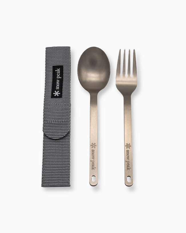 Snow Peak Titanium Fork & Spoon Set