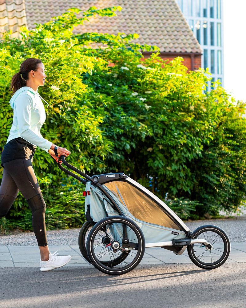 chariot double stroller bike trailer Safe Fun Biking: Thule Chariot Cross 2-Seat Multisport Bike Trailer! – BrandsWalk