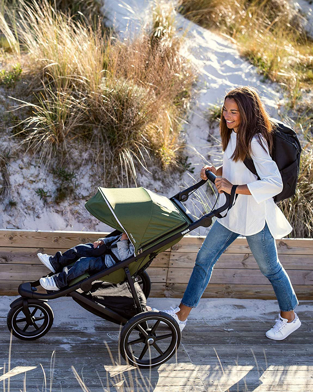 Thule Urban Glide 2 Jogging Stroller | Cypress Green