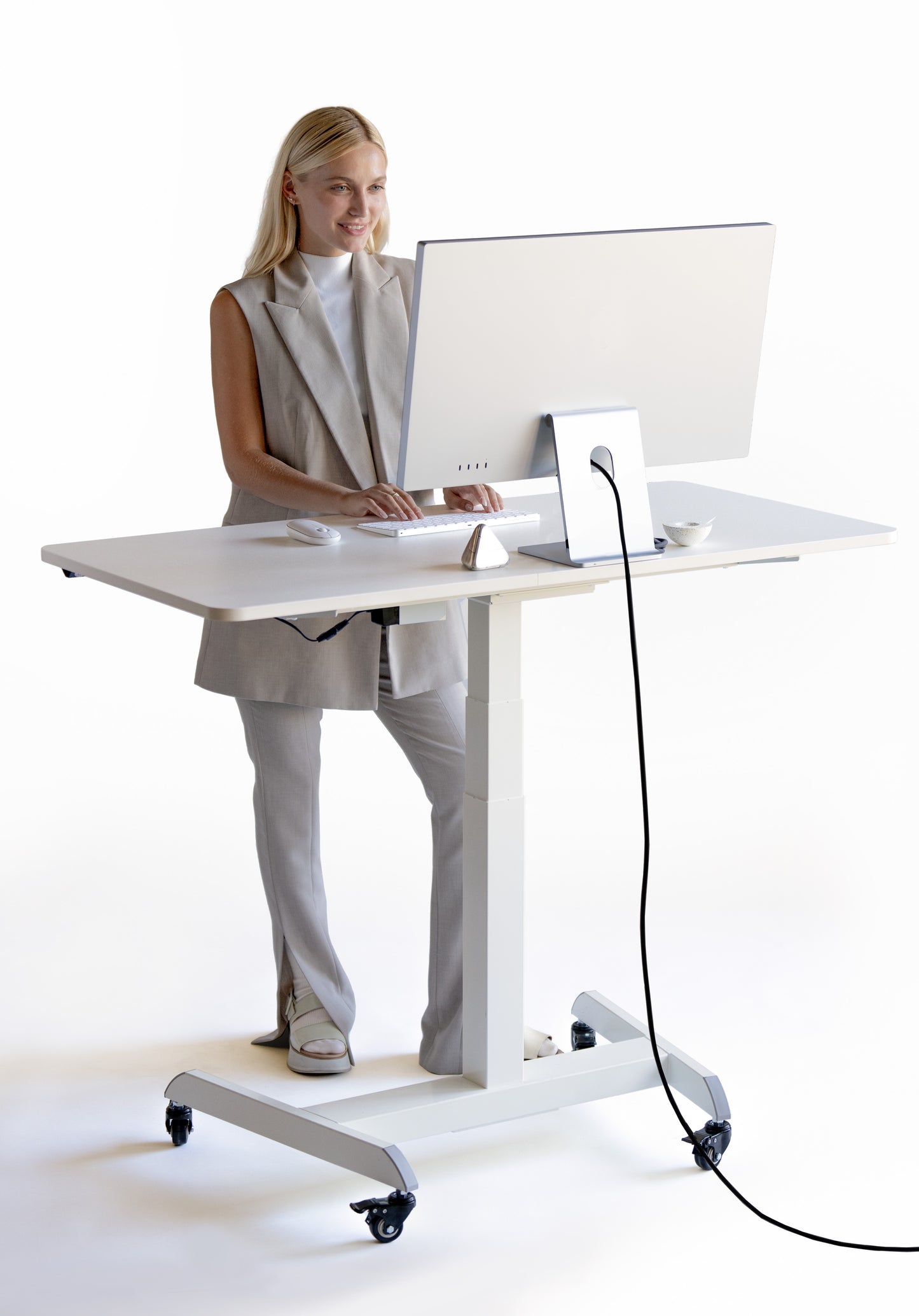 OCOMMO Mobile Auto Rise Desk