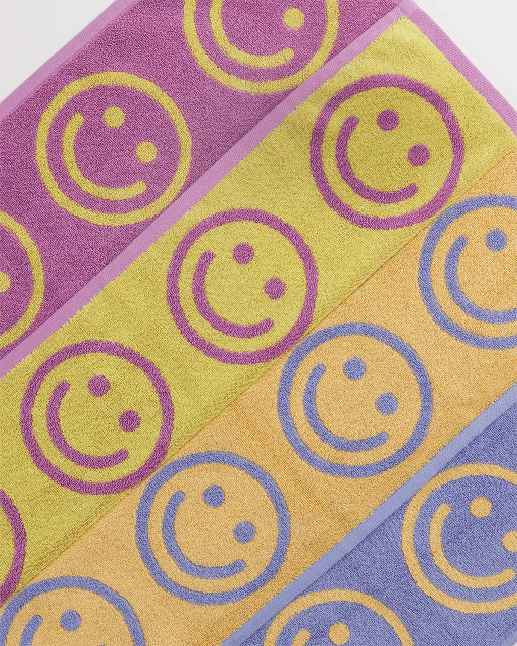 Close-up of Baggu Hand Towel Set material | Mixed Berry Happy