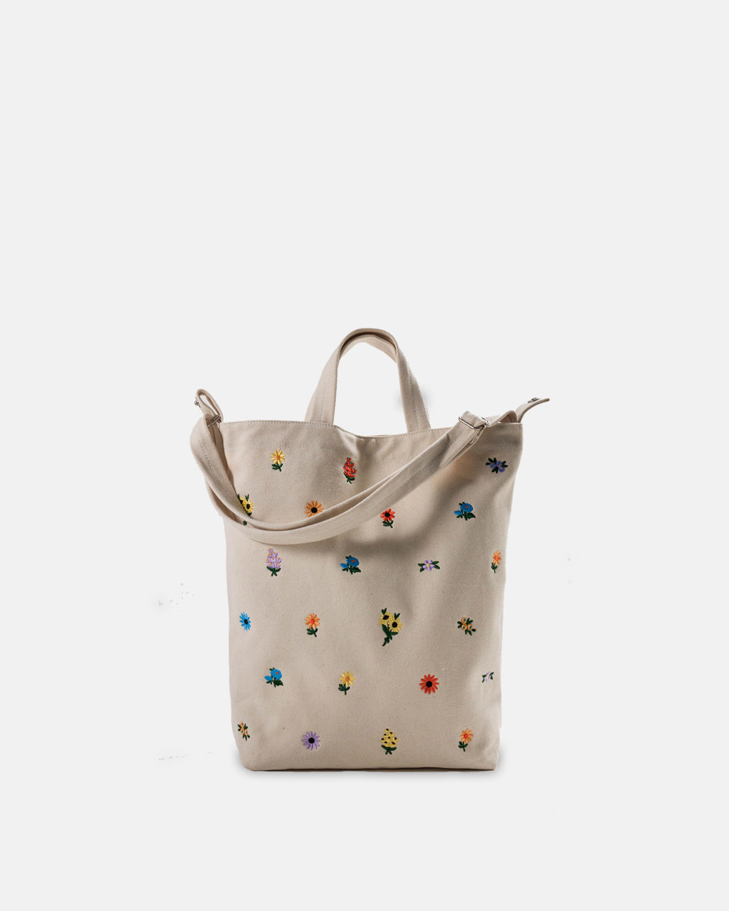 Baggu Duck Tote Bag in Embroidered Ditsy Floral