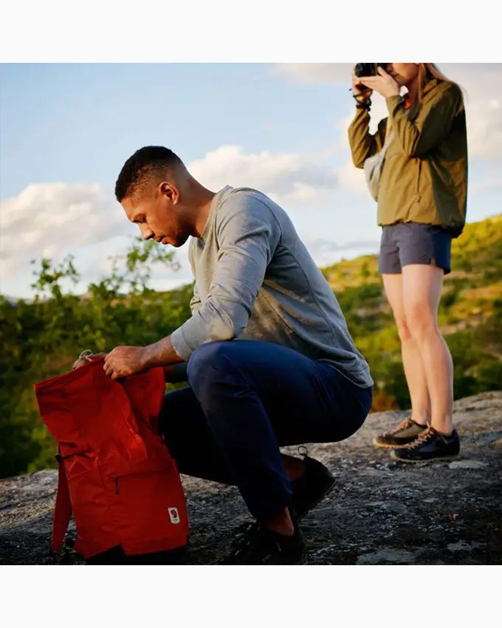 Fjallraven High Coast Foldsack 24 in Use | Rowan Red