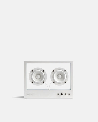 Small Transparent Speaker White – BrandsWalk